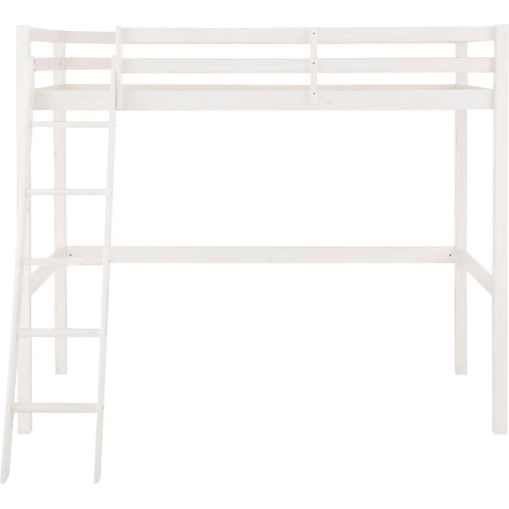 Lüttenhütt Kinderbett Alpi, Kiefernholz, Inklusive Leiter und Lattenrost, Liegefläche 90x200 cm – Bild 4