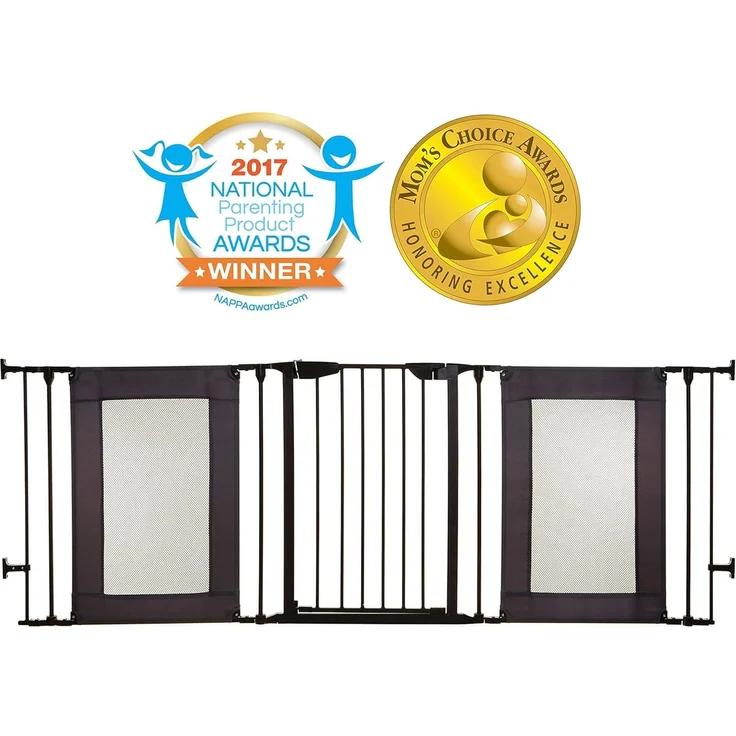 Dreambaby F2060BB Denver 3 Panel Adapta-Gate Gewebe/Metall (passend 85. 5-200cm) schwarz – Bild 2