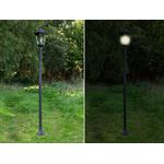 Außen Mastleuchte CLASSICO im Landhausstil aus Aluminium, Höhe 170cm