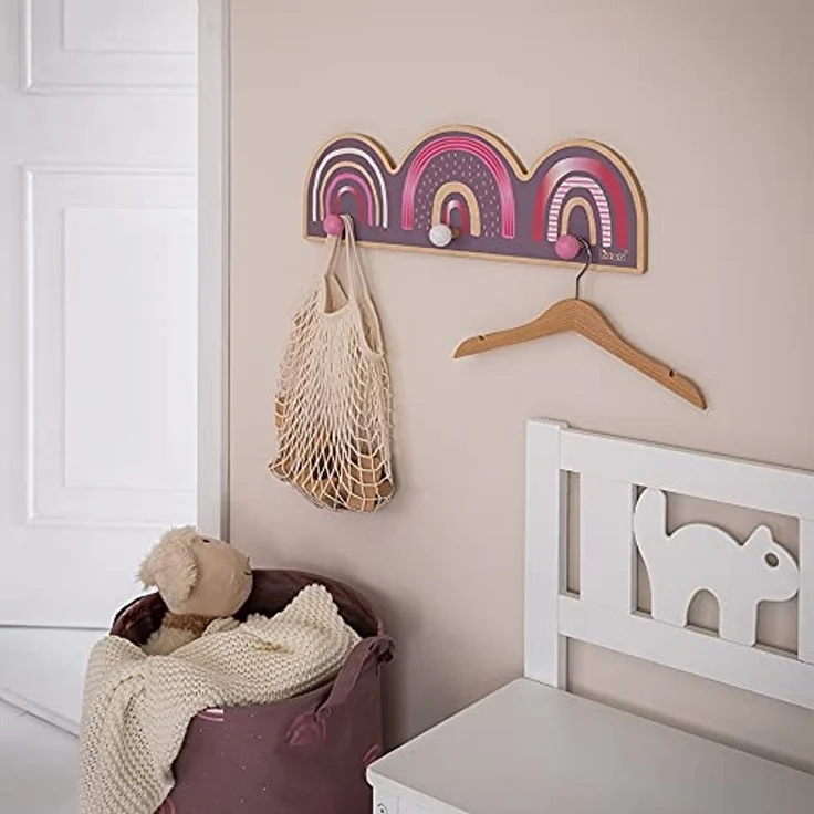 howa Garderobe rainbow, Wandgarderobe für Kinder aus Holz – Bild 3