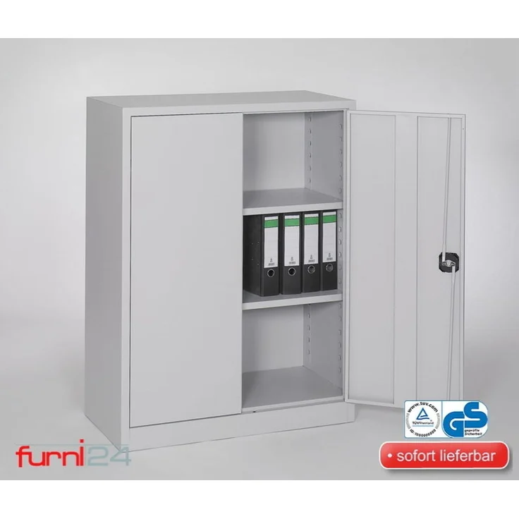 Aktenschrank 92x120 cm grau – Bild 2