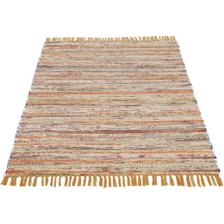carpetfine Teppich Kelim Chindi, Wendeteppich, rechteckig, Höhe: 6 mm, handgewebt, Fleckerlteppich mit Fransen, auch vielen in Läufergrößen – Bild 4