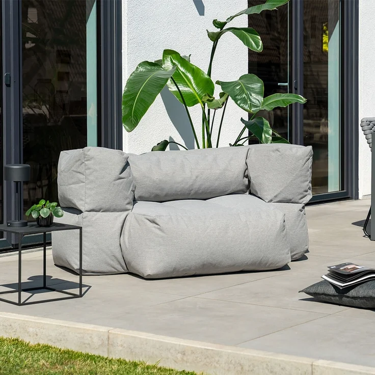 HOME DELUXE 'HEAVEN' Outdoor Sitzsack, Polyester beige, 76 x 152 x 100 cm – Bild 2