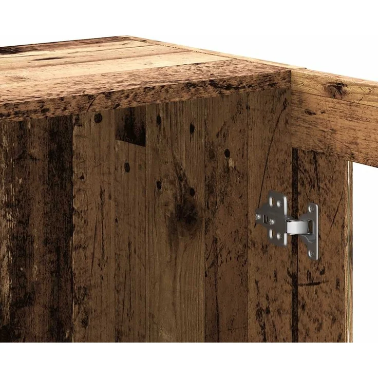 vidaXL Bücherschrank Altholz-Optik 82,5x30,5x80 cm Holzwerkstoff 856154 – Bild 8