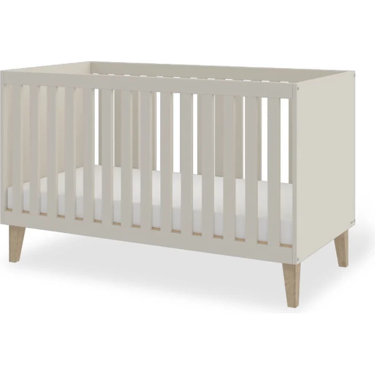Pinolino 'Tami' Kinderzimmer-Set, breit groß, 3-tlg., Gitterbett, Wickelkommode, Schrank, Holz Beige – Bild 2