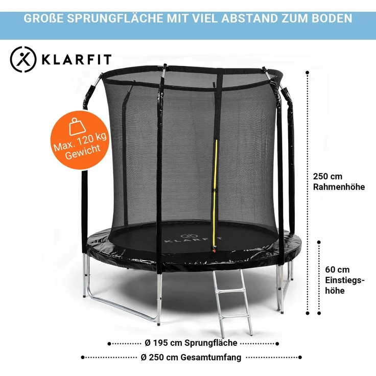 KLARFIT Gartentrampolin Jumpstarter, Ø 0 cm, Kinder Trampolin Outdoor Trampolin Kinder Gartentrampolin für zuhause – Bild 6