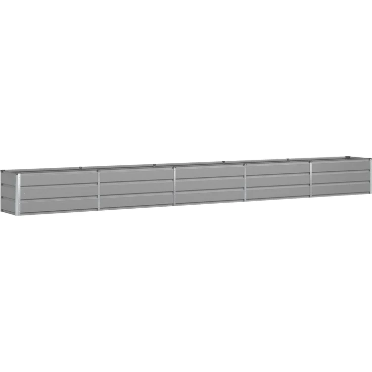 Pflanzkübel, Blumentopf, Hochbeet Hellgrau 480 x 50 x 45 cm Verzinkter Stahl – Bild 2
