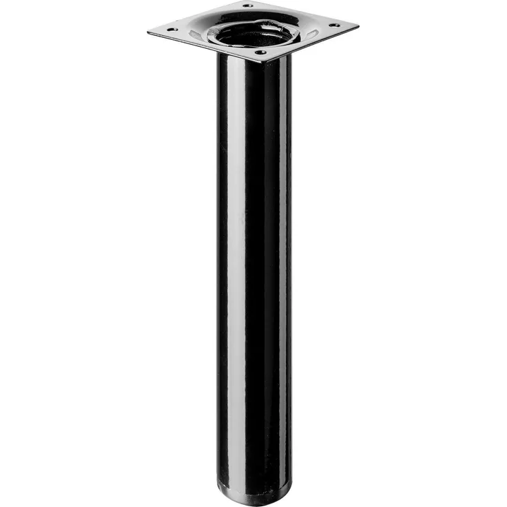 Hettich Tischbein 3,0 x 20 cm Stahl schwarz -1 Stück