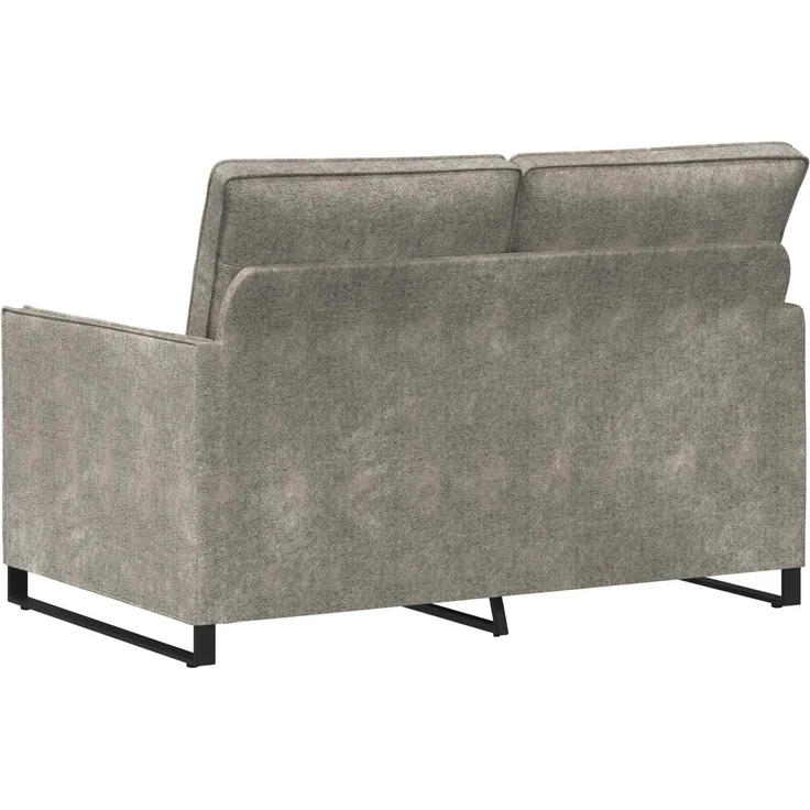 vidaXL 2-Sitzer Sofa Hellgrau 130 x 81 x 82 cm Kunstwildleder 42040992 – Bild 4