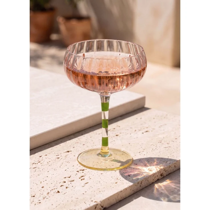 Hermia Concept 'BRD0156 - 4'lü' Eisbecher-Set (4-teilig), Grün / Gelb, 11 x 11 x 15 cm, 240 ml – Bild 1