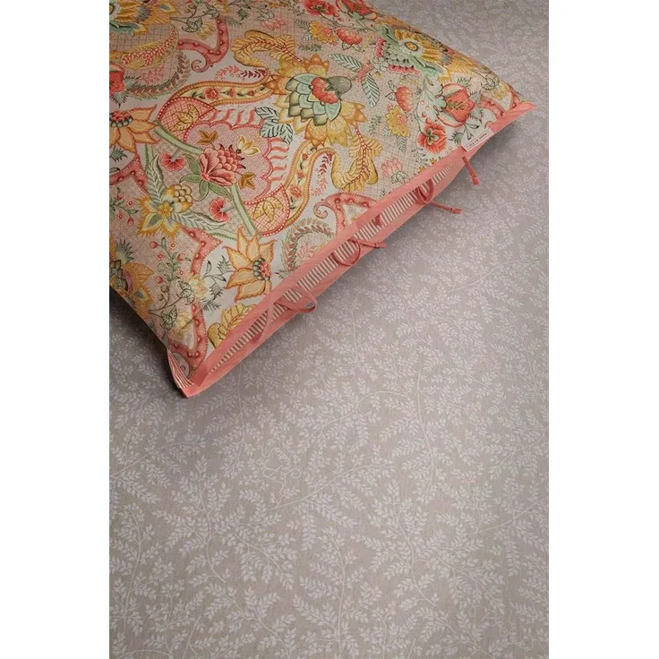 Pip Studio 96% cotton, 4% lycra, Jersey Lycra, 180 GSM Spannbettlaken Pip Leafy Khaki 160X200/220 160x200/210/220 cm Pocket depth: 30 cm 1 Spannbettlaken Khaki