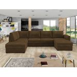 Wohnlandschaft Wilma mit 2 Bettkasten und Schlaffunktion (Farbe: Wave 09, Seite: Links)