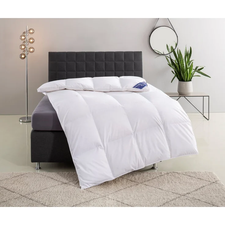 Excellent Daunenbettdecke VENEDIG, Bettdecken für Sommer und Winter, Decke, Füllung: 90% Daunen, 10% Federn, Bezug: 100% Baumwolle, Bettdecke 135x200 cm, 155x220cm und weitere Größen, Made in Germany – Bild 1