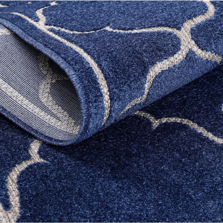 Sanat 'Berlin' Teppich, Höhe: 6 mm, In -und Outdoor geeignet, Blau, 120 x 170 cm – Bild 2