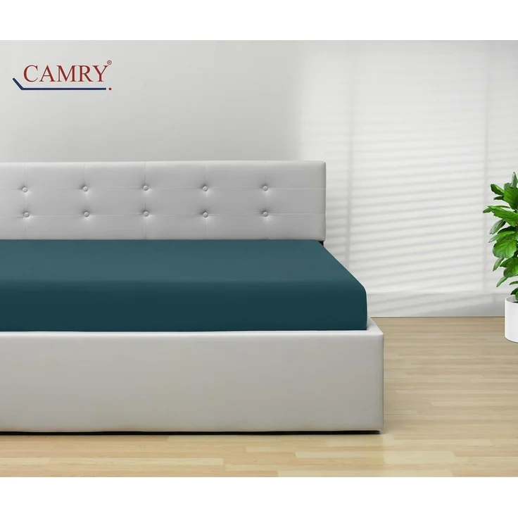Camry Spannbettlaken CLASSIC Jersey 100% Baumwolle Spannbetttuch atmungsaktiv Gummizug, Jersey Baumwolle, Gummizug: rundum, 100% Baumwolle, alle Matratzenhöhen, atmungsaktiv, pflegeleicht – Bild 2