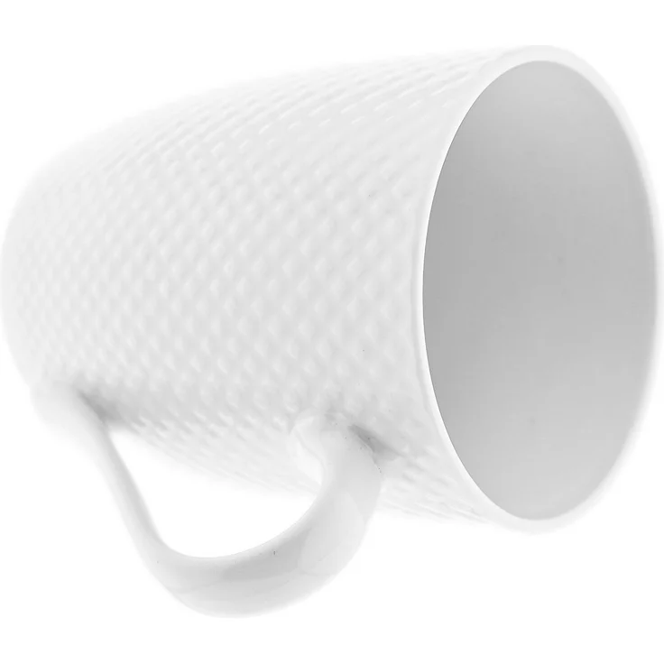 Weissberg 6-tlg. Kaffeebecher 350 ml aus hochwertigem Porzellan - Weiß – Bild 3