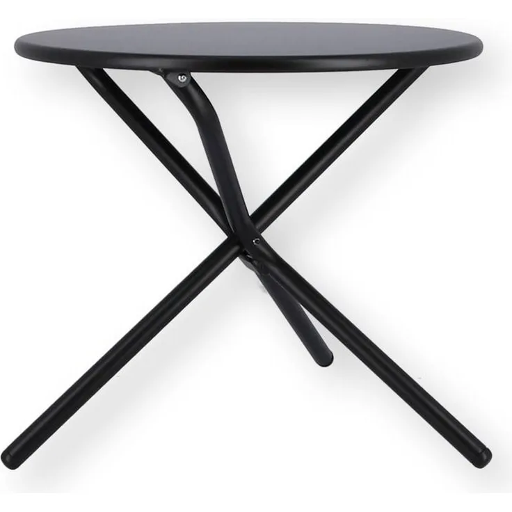 Beistelltisch Tris aus Aluminium, Schwarz