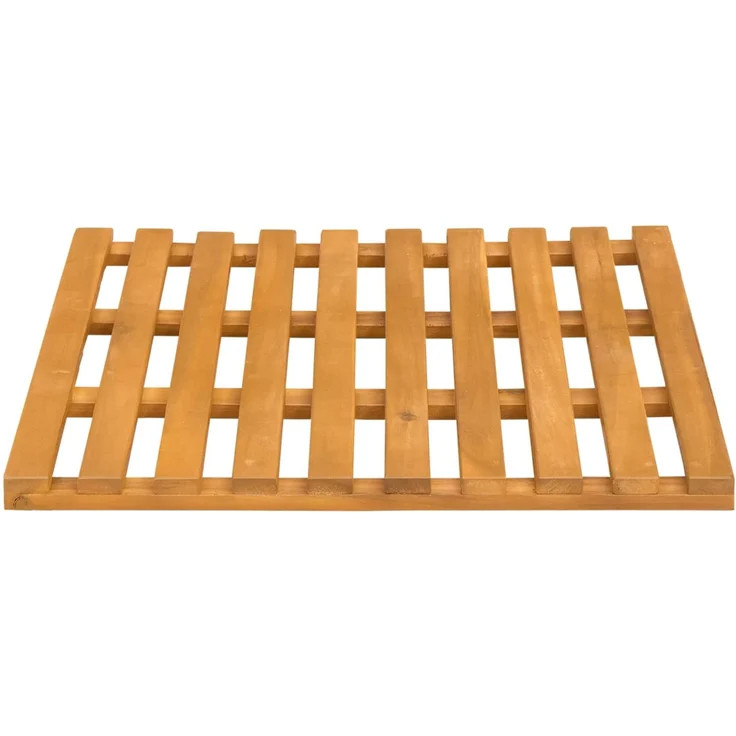 vidaXL Badematte 2 stk. Natur 50 x 48 cm Massivholz Akazie 42025259 – Bild 6