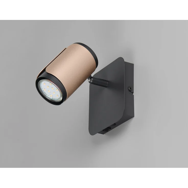 Trio Spot Gillan GU10 schwarz coffee – Bild 6