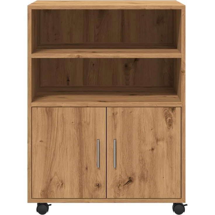 vidaXL Rollschrank Artisan-Eiche 60x48x81 cm Holzwerkstoff 853172 – Bild 3
