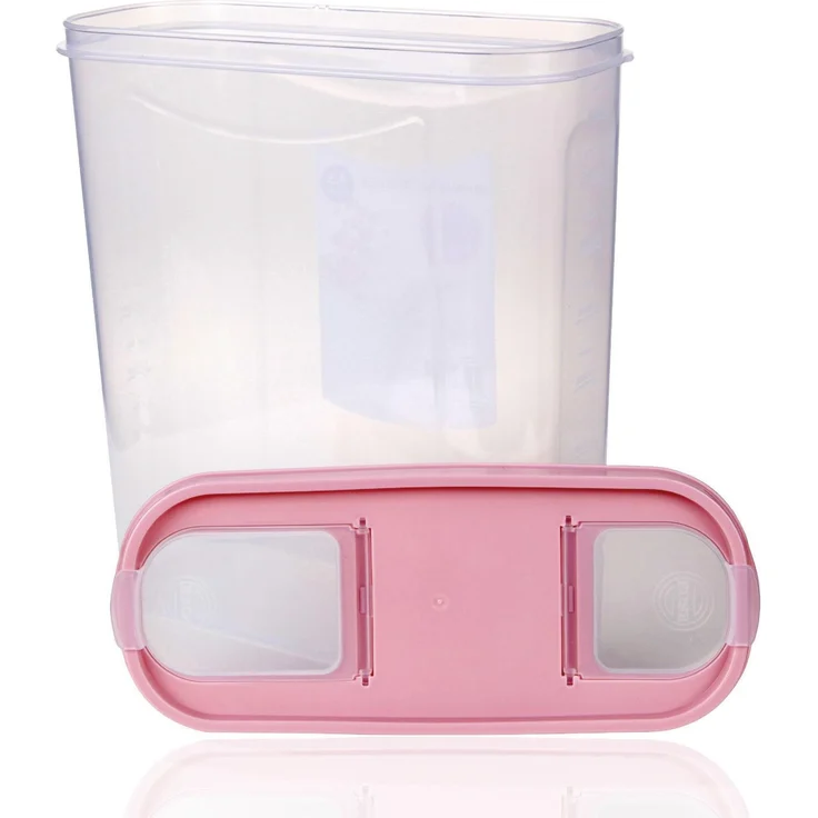 Vorratsdosen mit Deckel 4,5 Liter ( 4er Pack / Altrose ), Luftdicht Schüttdose BPA frei, Vorratsbehälter Set - Frischhaltedosen Klappdeckel – Bild 6