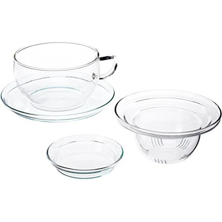 Trendglas Jena Teetasse Tea Time aus Glas mit Sieb und mit Deckel – Bild 2