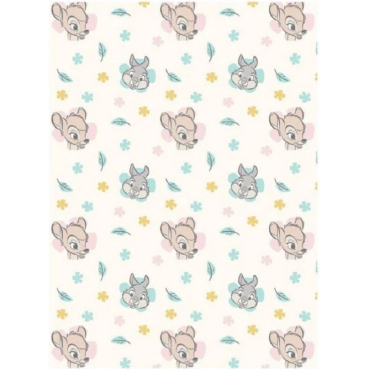 Disney Bambi Flanell Baby-Fleecedecke – Weicher Komfort in 150 x 110 cm