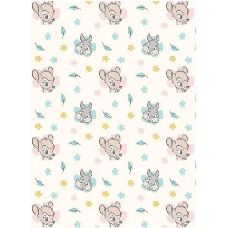 Disney Bambi Flanell Baby-Fleecedecke – Weicher Komfort in 150 x 110 cm