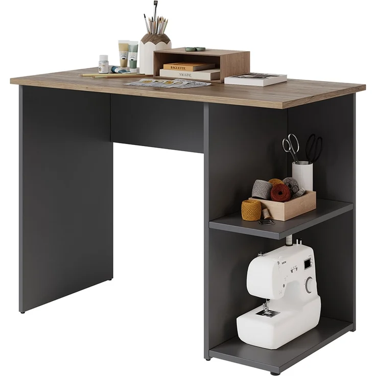Schreibtisch Simple Anthrazit/Artisan 100 x 50 cm Vicco – Bild 5
