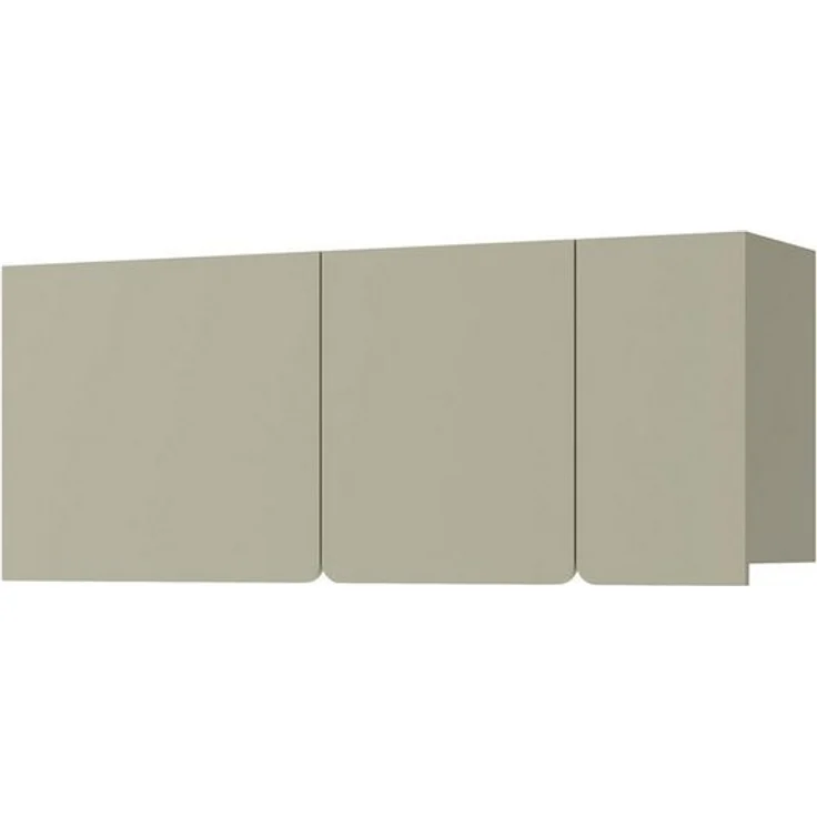 Beautysofa Hängeregal LICO mit 3 Türen, 3 Regalböden, ideal für Jugendzimmer, Schlafzimmer, Wohnzimmer, moderne Farben Sandbeige oder Eukalyptus – Bild 4