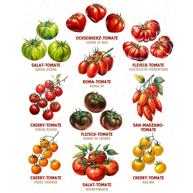 ZenGreens® - Bio Tomatensamen im 10er Set - 10 Tomaten Samen für den einfachen Anbau im Garten, Balkon oder Hochbeet - Pflanzensamen - Saatgut – Bild 4