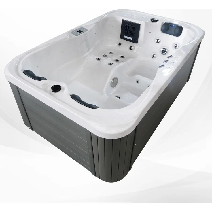TroniTechnik Whirlpool Outdoor Whirlpool, 3 Personen, 29 Düsen, 2 Sitzplätze,1 Liegeplatz,LED, (1-tlg), Outdoor-Whirlpool mit regulierbaren Düsen, LED, ARISTECH Acryl – Bild 2