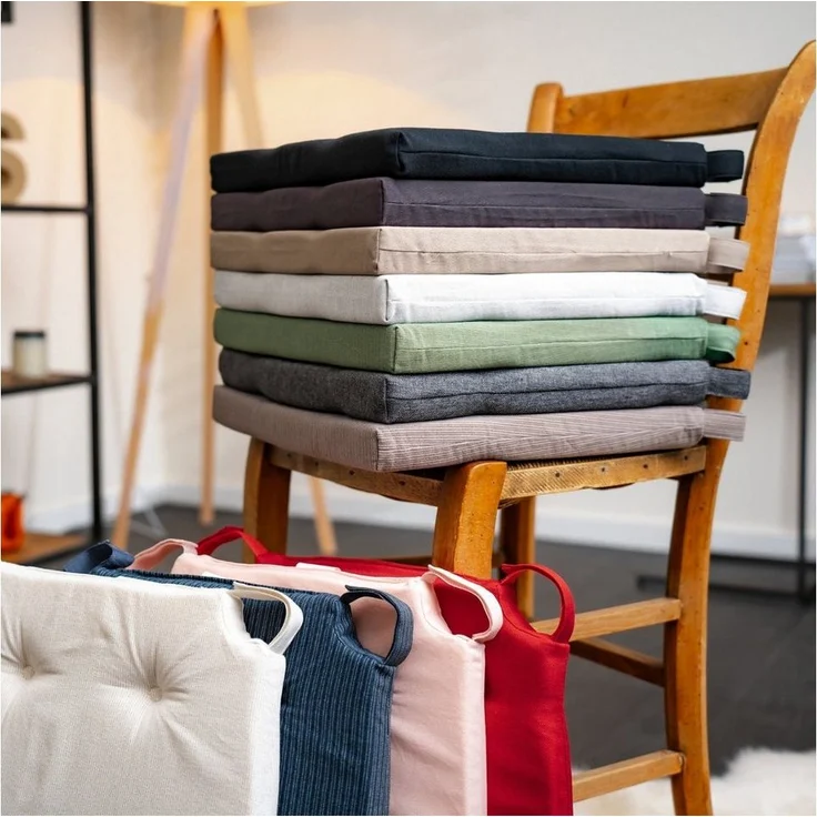 sleepling Stuhlkissen Sitzkissen, für Indoor und Outdoor, mit Klettverschluss, langlebig und abriebfest – Bild 3