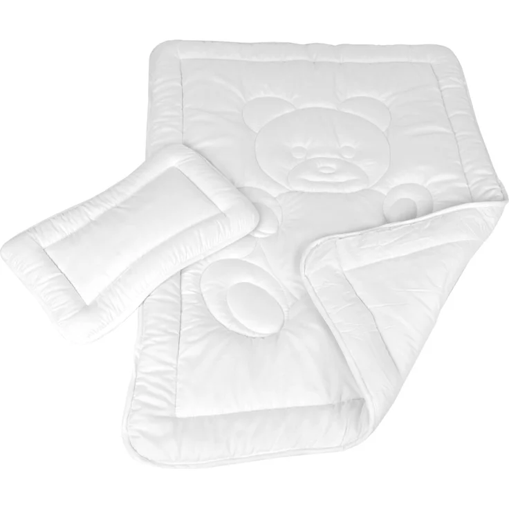 Kinder Betten-Set inkl. Bettwäsche 100x135cm / 40x60cm Bärchen Blau – Bild 2