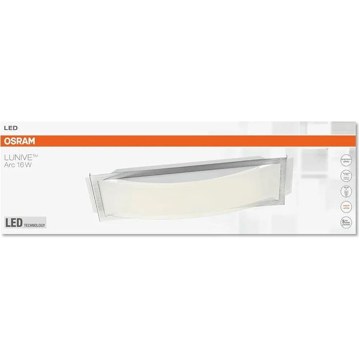 Osram LED Wand- und Deckenleuchte, Leuchte für Innenanwendungen, Warmweiß, 435,0 mm x 117,0 mm x 71,0 mm, Lunive Arc – Bild 4
