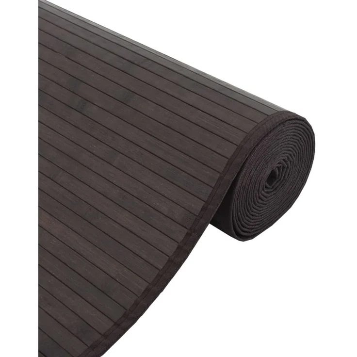 vidaXL Teppich Rechteckig Dunkelbraun 60x500 cm Bambus 376857 – Bild 4