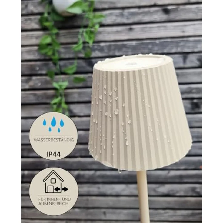 Coen Bakker Deco BV LED Außen-Tischleuchte Touch Tischlampe dimmbar mit Akku, In-/Outdoor, Touch-Funktion, LED fest verbaut, Kaltweiß, Warmweiß, Tageslichtweiß – Bild 4