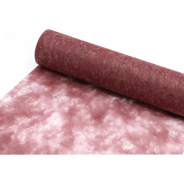 Deko AS Tischläufer Sizocloud® Tischläufer bordeaux 20cm Rolle 25 Meter +ca. 100 Dekoherze (1-tlg, 1 Rolle Tischläufer), Strapazierfähig