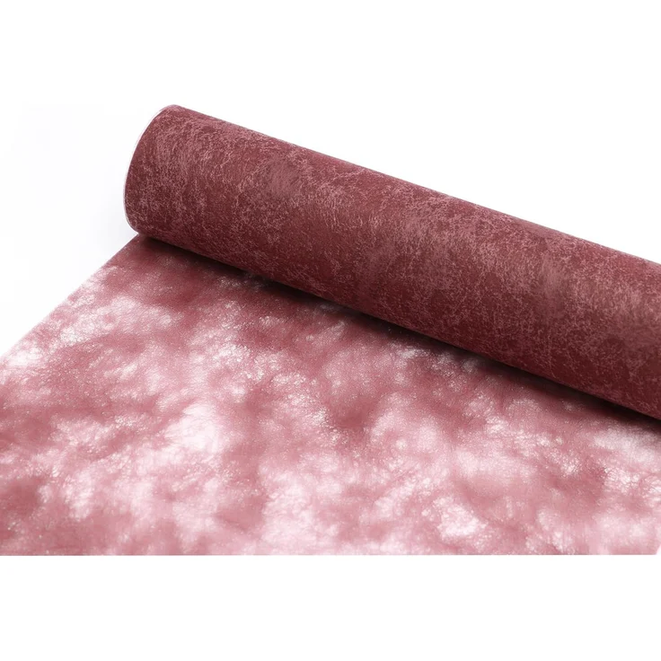 Deko AS Tischläufer Sizocloud® Tischläufer bordeaux 20cm Rolle 25 Meter +ca. 100 Dekoherze (1-tlg, 1 Rolle Tischläufer), Strapazierfähig – Bild 1