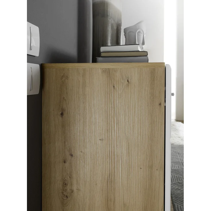 Kommode >Georgia< in Eiche Artisan Nachbildung - 80x92x38cm (BxHxT) – Bild 8