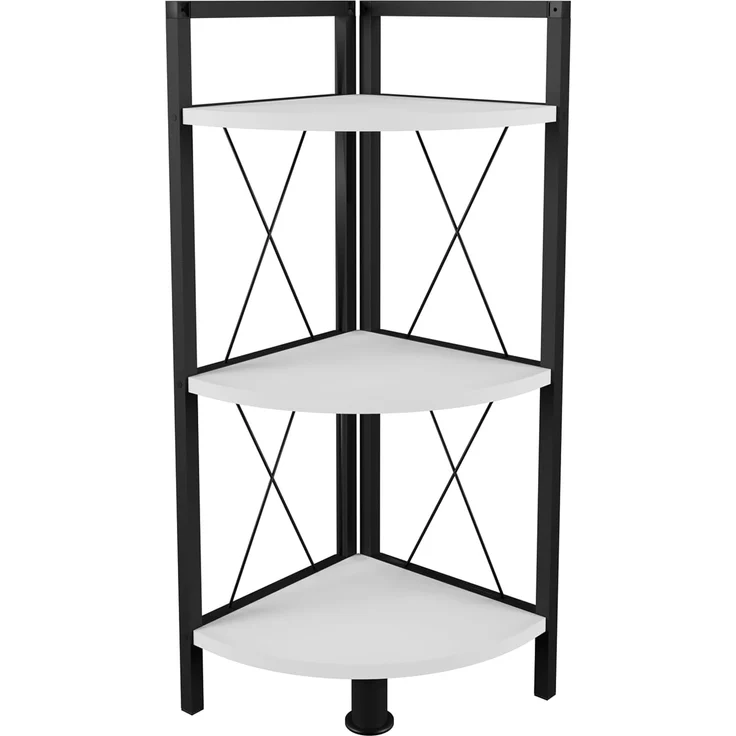 VCM Standregal Insasi 919826 Weiß H. 87 x B. 34 x T. 34 cm – Bild 4