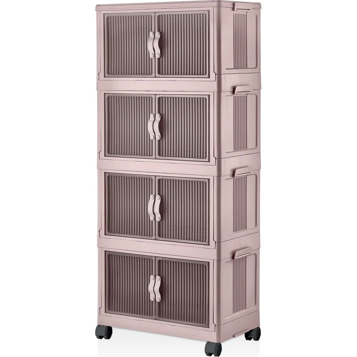 Mehrzweckschrank, 56 x 127 x 56 cm, 100% Kunststoff, pulverfarben | Vielseitige Aufbewahrungslösung für Zuhause und Büro – Bild 7