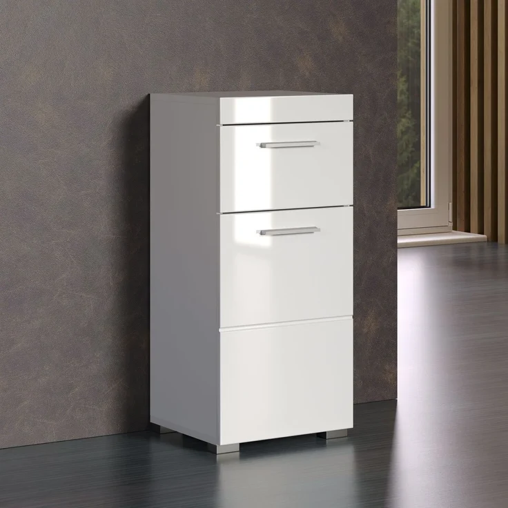 Trendteam 'Amanda' Midischrank, Holz, 79 x 31 x 37 cm, Weiß – Bild 6