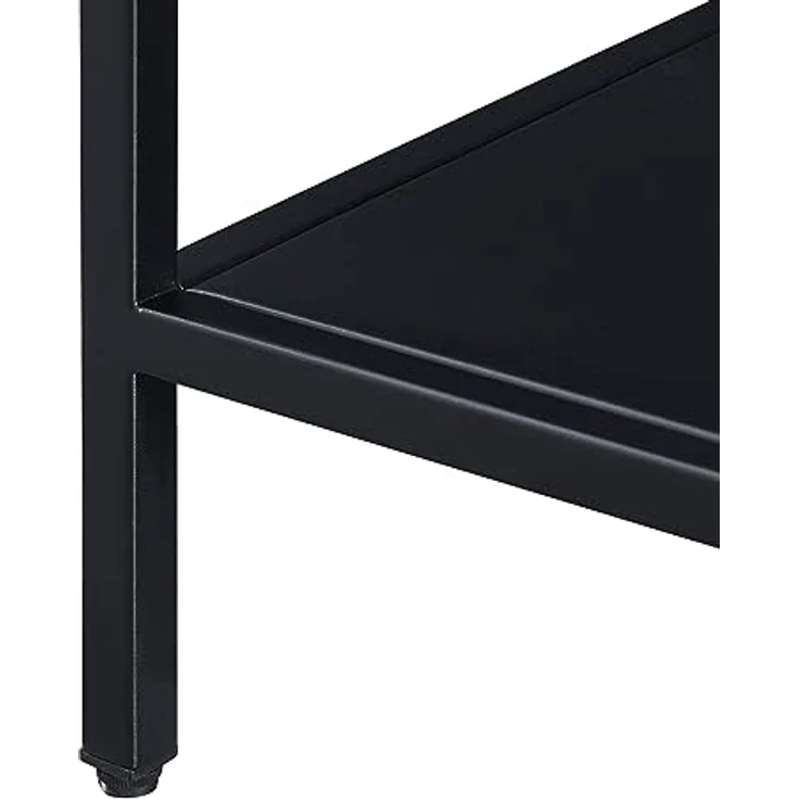 Konsolentisch Kumlinge 55x30x85 cm Schwarz [en. casa] – Bild 8