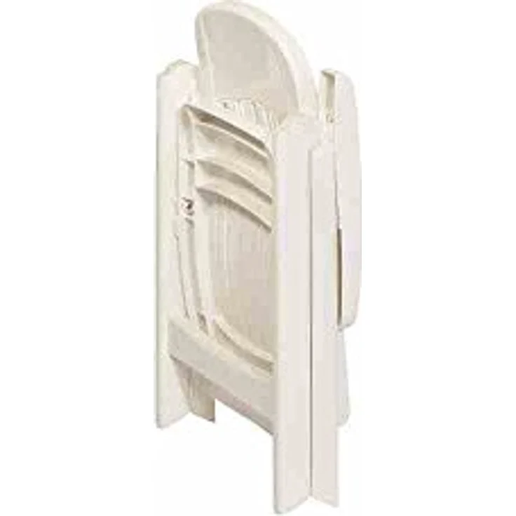 Sieger Comtesse Klappsessel klappbar, Vollkunststoff Weiß 65 x 108 x 66 cm – Bild 8