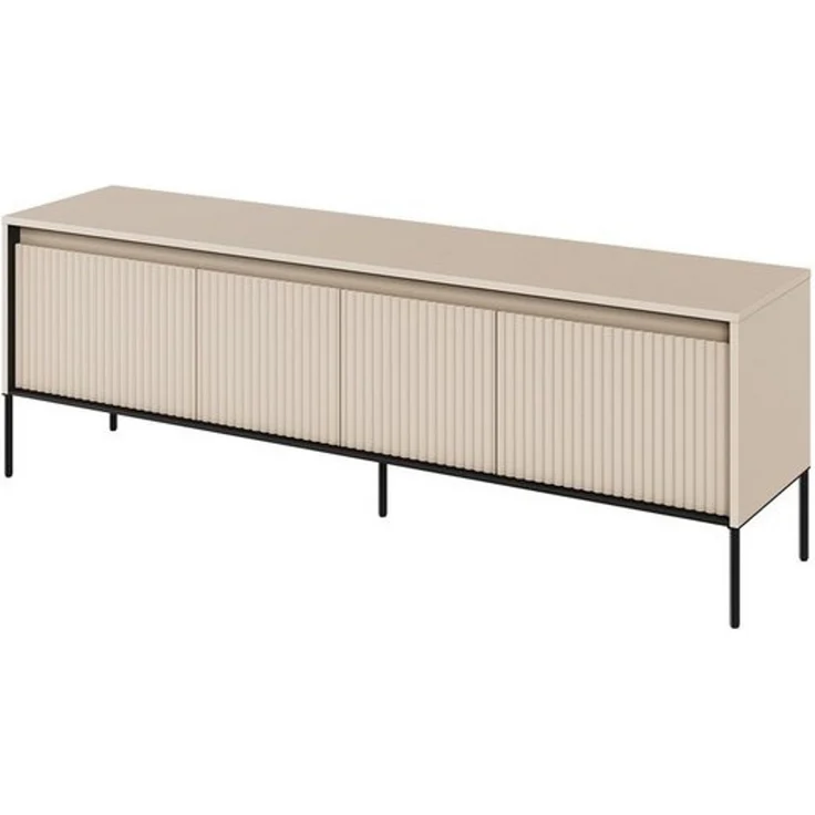 Compleo TV-Schrank FLORE mit 4 Klappen/Türen, Fronten gefräst, Breite: 167 cm – Bild 4