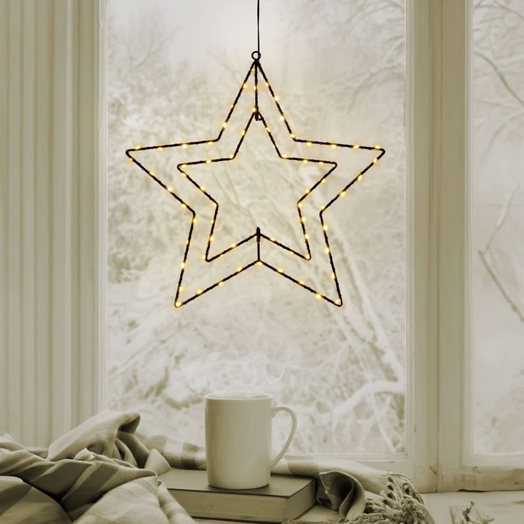 Weihnachtsstern beleuchtet für außen LED Weihnachtsbeleuchtung Stern 5257058 – Bild 4