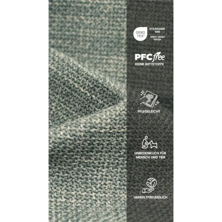 Hela Tische, Drehstuhl Sessel Triest, Bezug Webstoff Mint, 360° drehbar, Kipp-/ Relaxfunktion, Armlehnen, 120kg belastbar, Oeko-TEX, PFC Free – Bild 11
