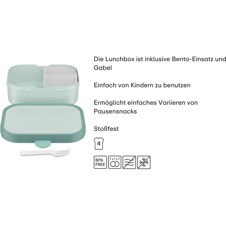 Mepal CAMPUS Brotdose mit Gabel pink & cool pink 2er Set (2025) – Bild 2