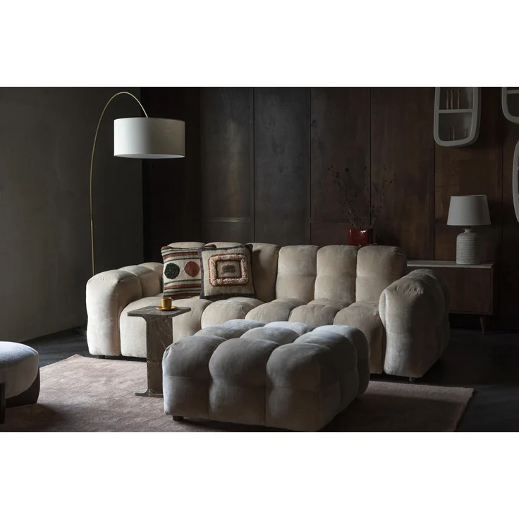 HACKMAN 3-Sitzer Sofa Velours Beige von DUTCHBONE – Bild 4
